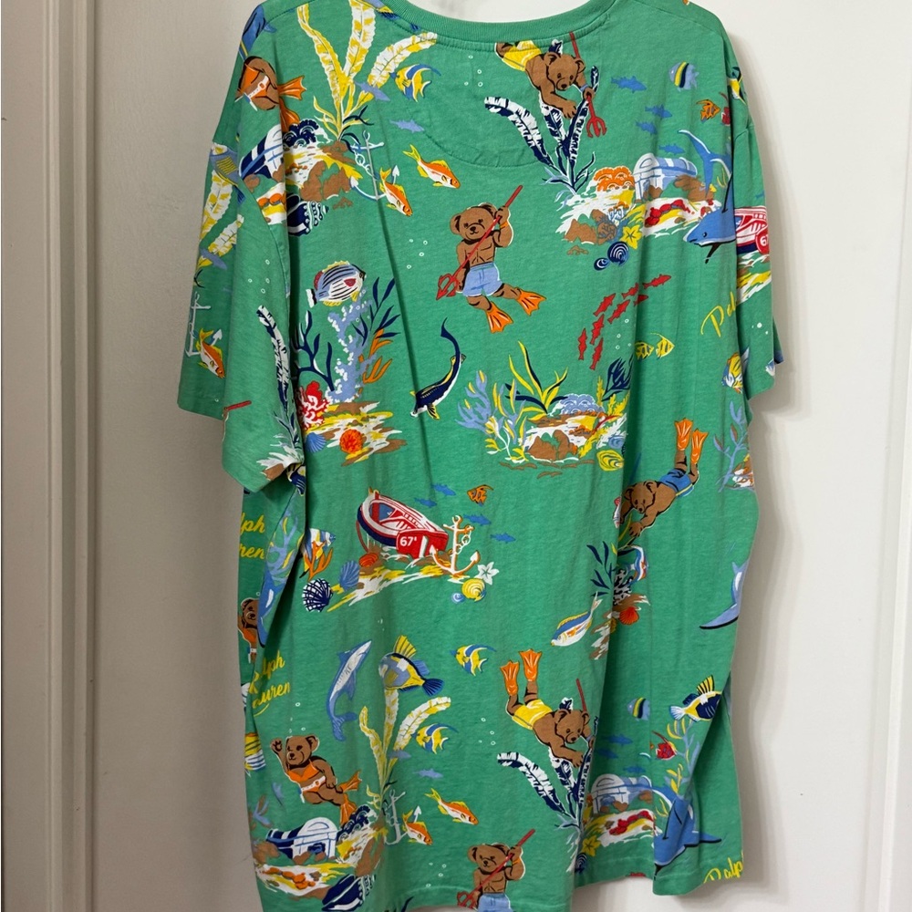 Ralph Lauren Polo Green Classic Fit Tee XXL - Picture 2 of 4